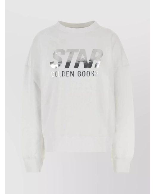 Golden Goose Deluxe Brand White Cotton Sweatshirt