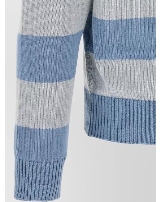Lacoste Blue Cotton Polo Sweater for men
