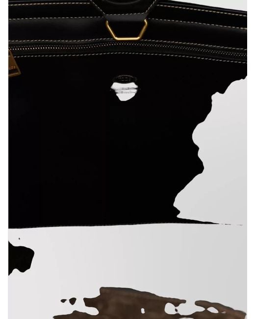 Tod's Multicolor Tim Medium Suede Shopping Shoulder Bag