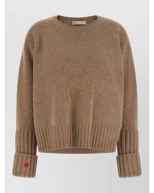 Tory Burch Brown Wool Sweater