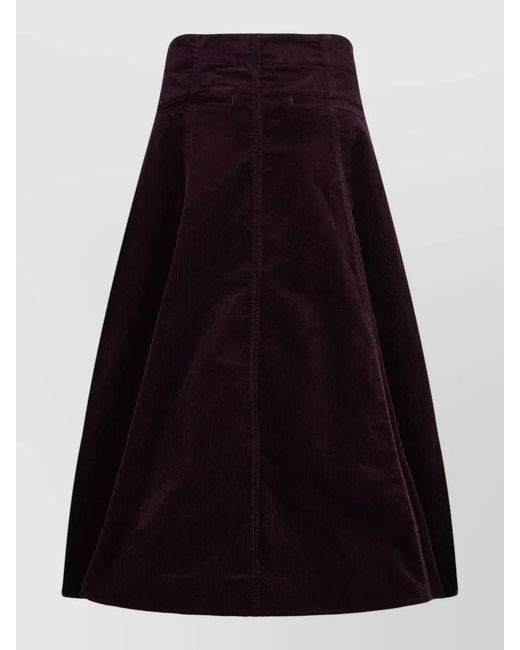 Polo Ralph Lauren Blue Cotton High-Rise A-Line Skirt