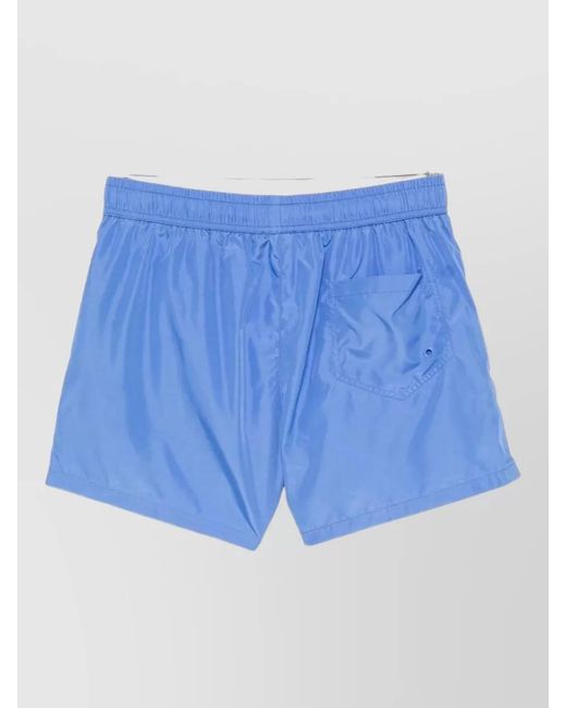 Moschino Blue Beach Shorts Side Pockets Back Pocket for men