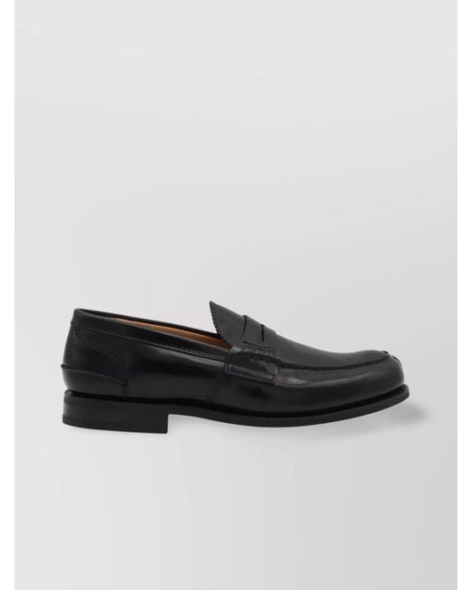 Church's Black Leather Penny Loafers for men