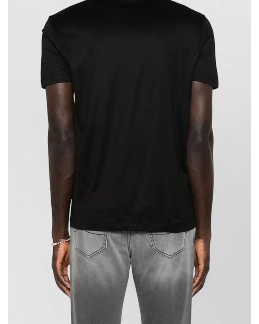 Emporio Armani Black Crewneck Cotton T-Shirt for men