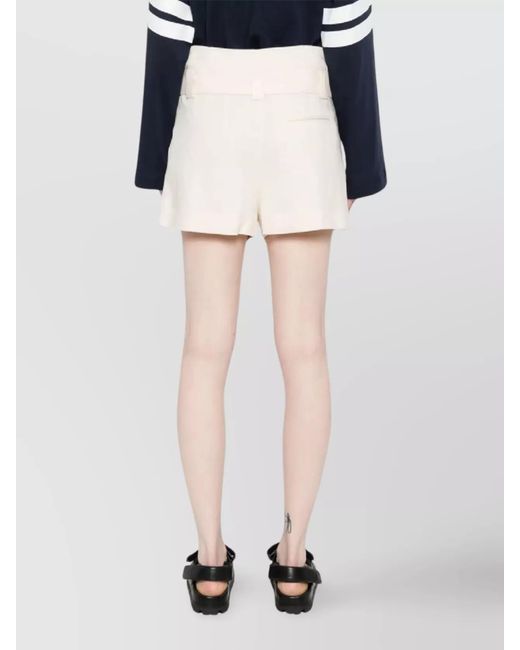 MSGM Natural Tailored Bermuda Shorts