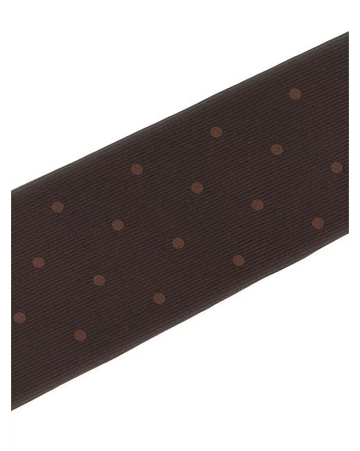 Tom Ford White Silk Tie Slim Design Polka Dot Pattern for men