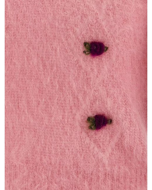 Alessandra Rich Pink Mohair Sweater
