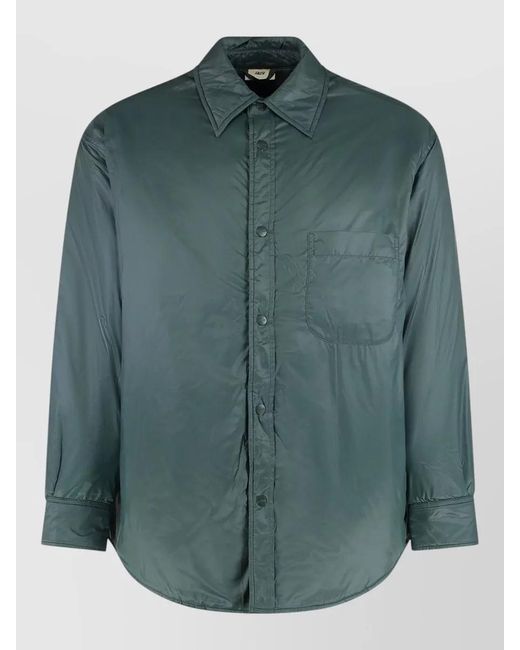Autry Green Nylon Overshirt for men