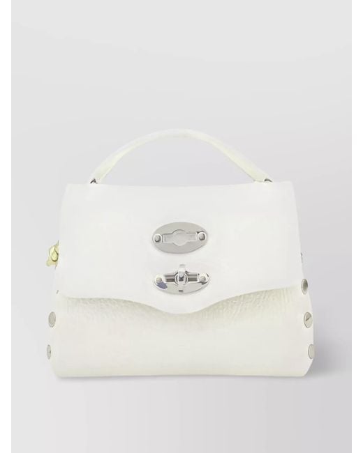 Zanellato Natural Postina Shoulder Bag With Flat Studs