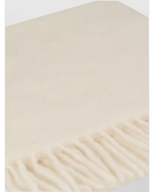 Canada Goose Natural Luxurious Alpaca Yarn Scarf Tassels