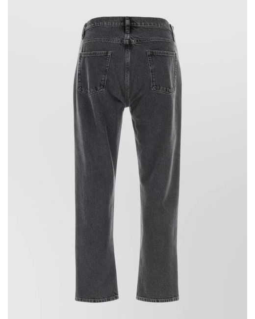 Jil Sander Gray Straight Leg Denim Jeans Five Pocket for men