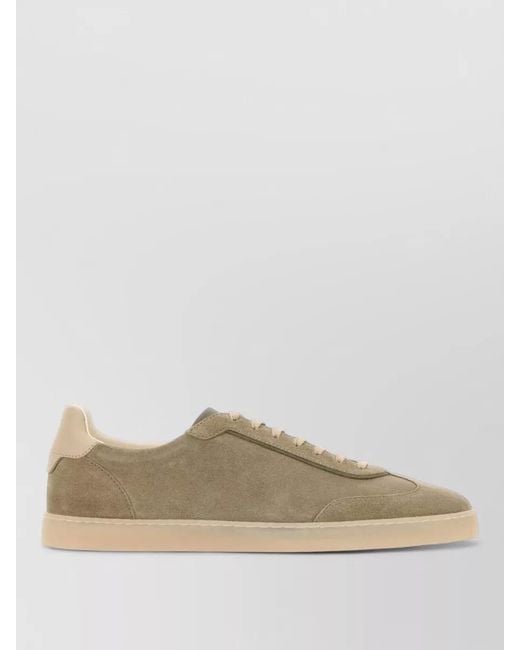 Brunello Cucinelli Multicolor Suede Lace-Up Sneakers for men