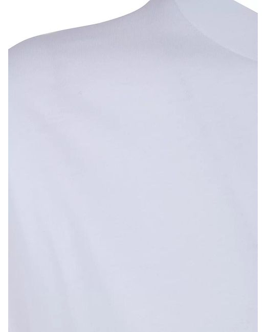 Filippa K White Cotton T-Shirt Short Sleeves Crew Neck Plain