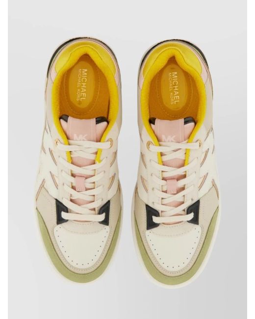 Michael Kors Metallic Leather Low-Top Sneakers