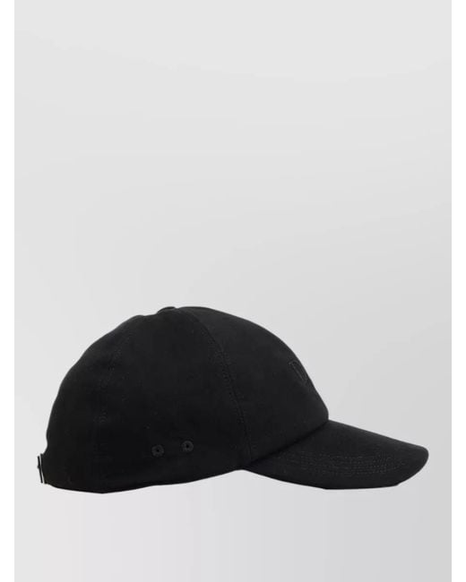 Dior Black Curved Brim Baseball Cap Structured Crown Design for men