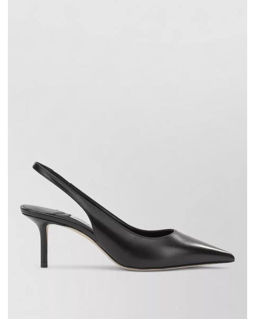 Jimmy Choo Black Love 65Mm Leather Slingback Kitten Heel Pumps