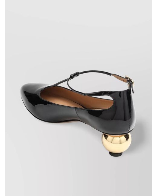 Ferragamo Multicolor Patent T-Strap Pumps
