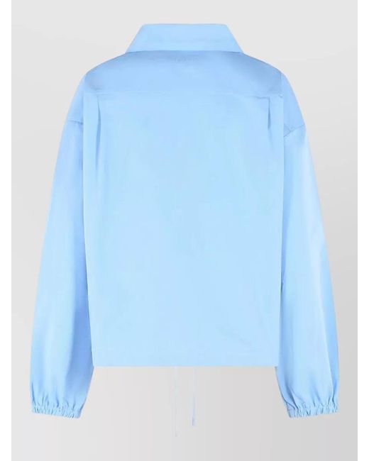 Marni Blue Cotton Shirt Jacket