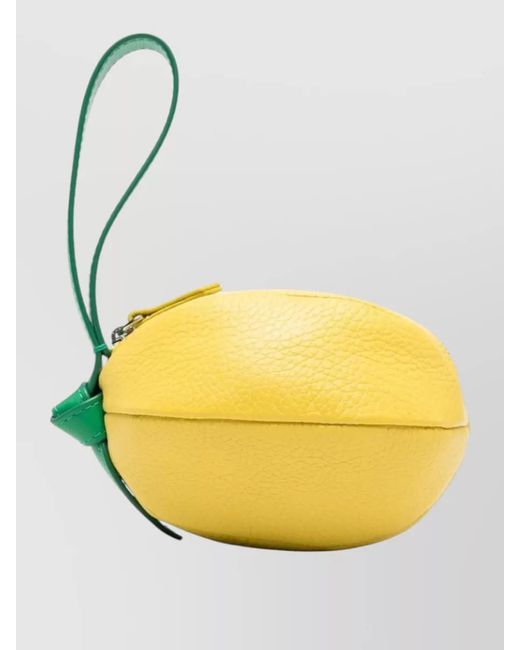Hereu Yellow Leather Purse