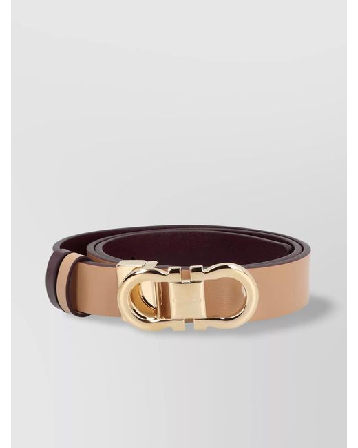 Ferragamo Multicolor Leather Reversible Belt