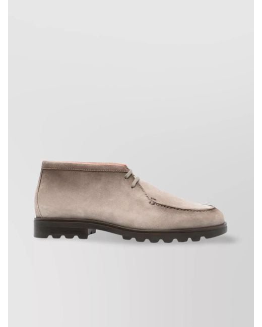 Santoni Multicolor Leather Lace-Up Shoes for men