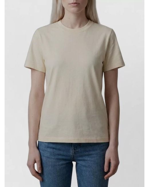 The Row Natural Ribbed Crew Neck Cotton Short-Sleeve T-Shirt for men