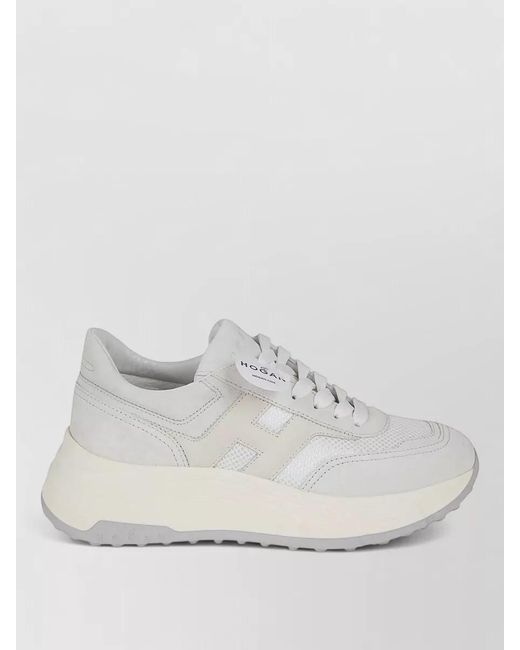 Hogan White H669 Hi Fi Platform Sneakers