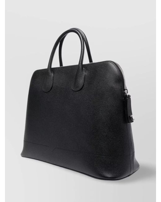 Valextra Black "My Logo" Cross-Body Bag