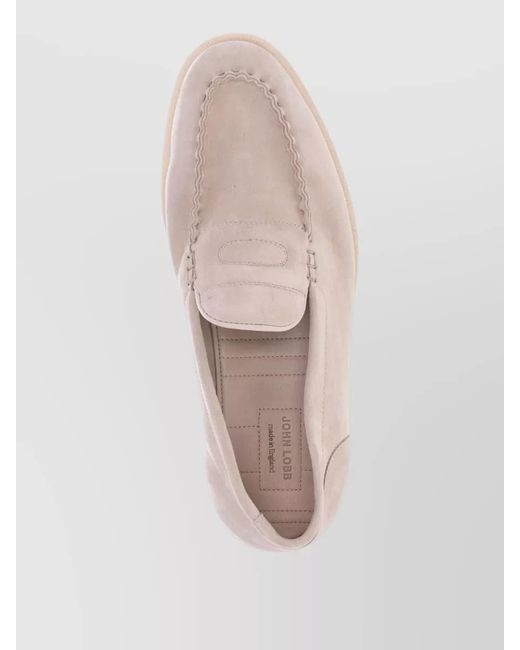 John Lobb Natural Leather Loafers for men