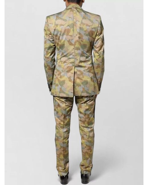 Dolce & Gabbana Natural Camouflage Sicilia Three Piece Suit Set for men