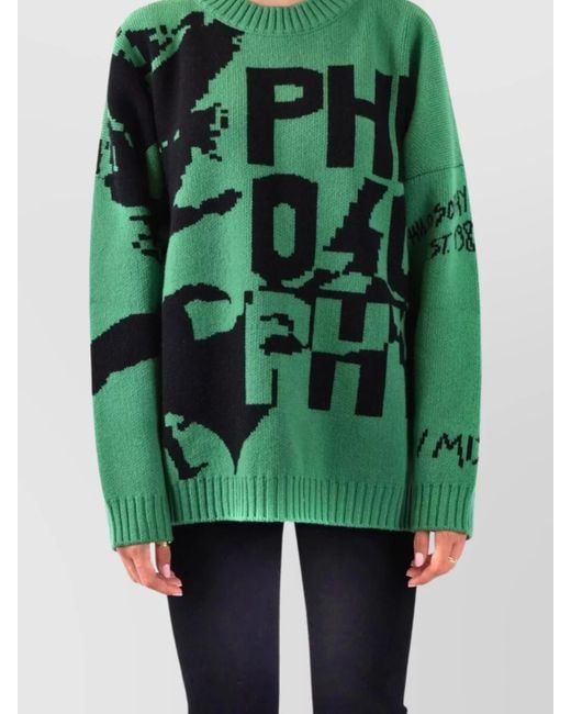 Philosophy Green Wool Jumper