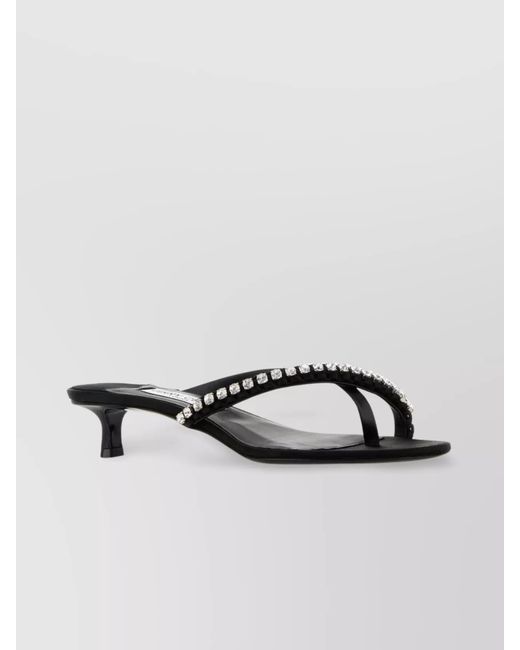 Jimmy Choo Metallic Leather And Satin Mules
