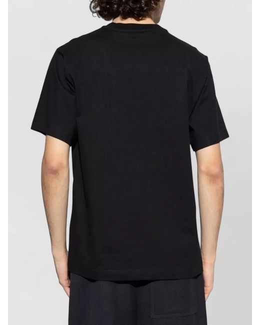 Burberry Black Tshirt With Logo Print for men