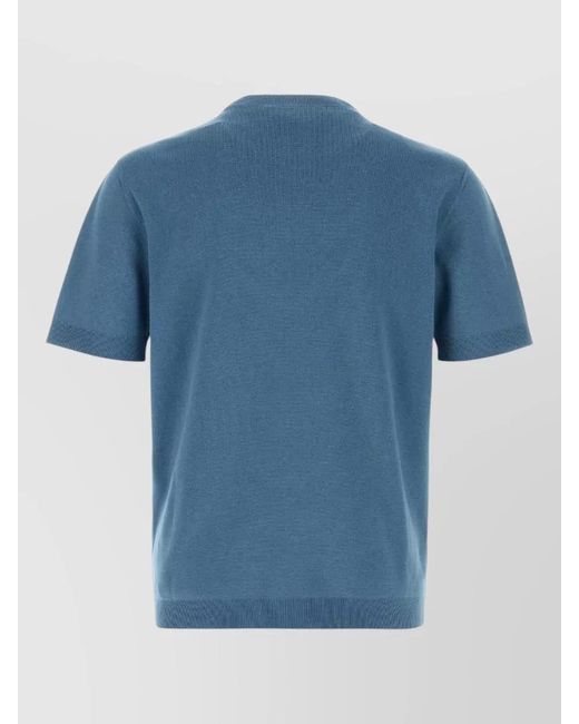 Gucci Blue Crew Neck T-Shirt for men