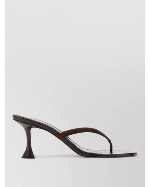 AMINA MUADDI Multicolor Leather Juliette Thong Mules