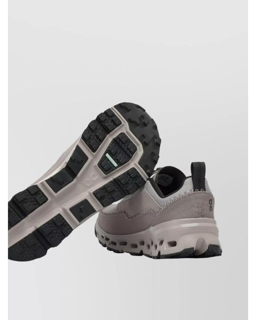 On Shoes Gray Recycled Polyester Low-Top Sneakers for men