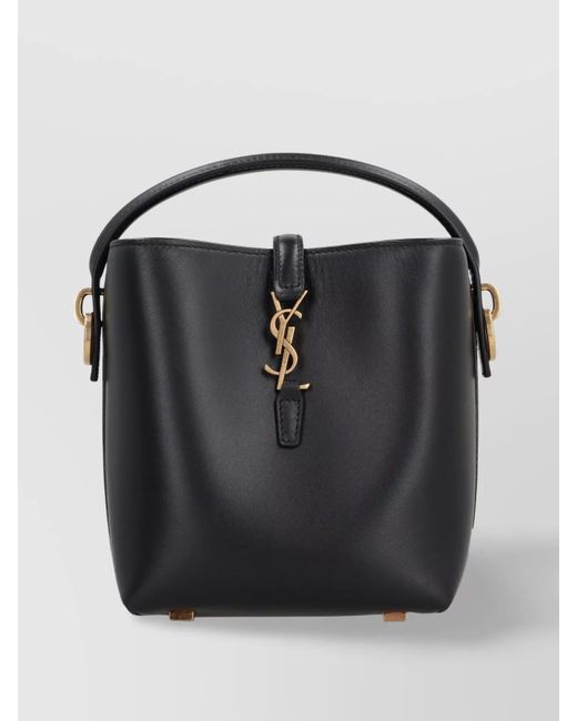 Saint Laurent Black The 37 Small Bucket Bag