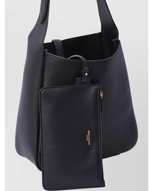 Saint Laurent White Le 5 À 7 Small Shoulder Bag Pouch