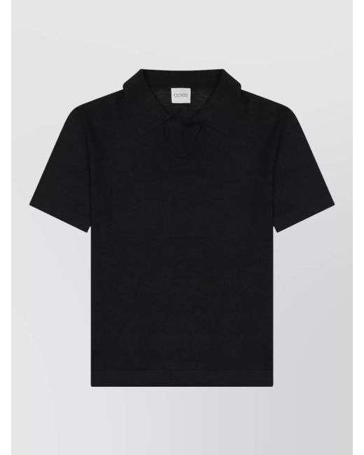 Closed Black Polo Shirt for men