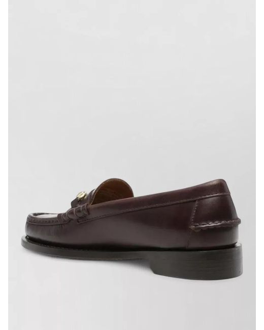 Sebago Brown Leather Joe Modena Loafers for men