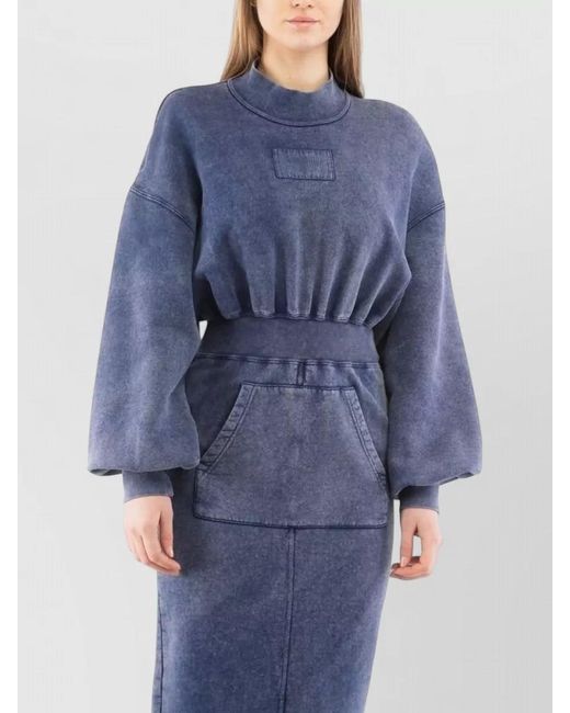Moschino Blue Cotton Midi Dress