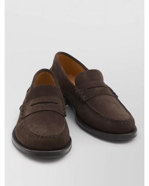 Tod's Brown Suede Loafers for men
