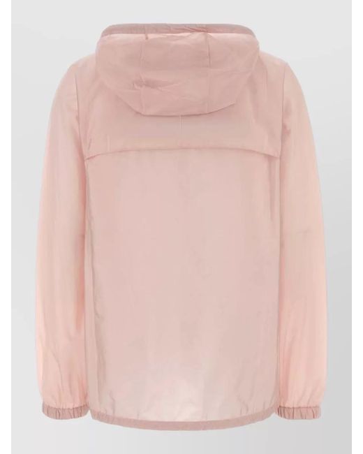 Prada Pink Hooded Waterproof Jacket