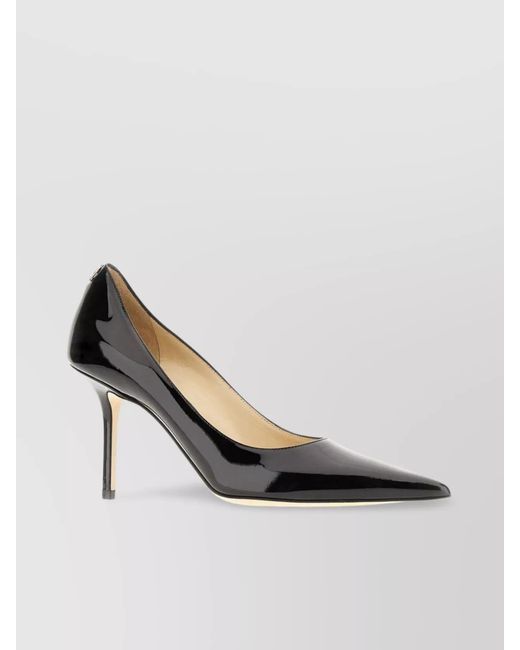 Jimmy Choo Natural Patent Leather Pointed-Toe Stiletto Pumps