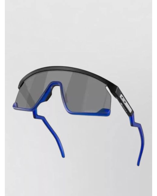 Oakley Gray Round Wraparound Sunglasses Sculpted Arms Design