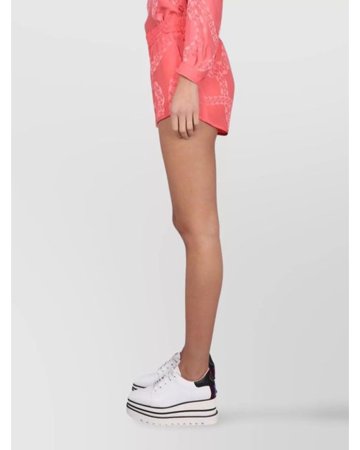 Stella McCartney Pink Silk Viscose Short Shorts