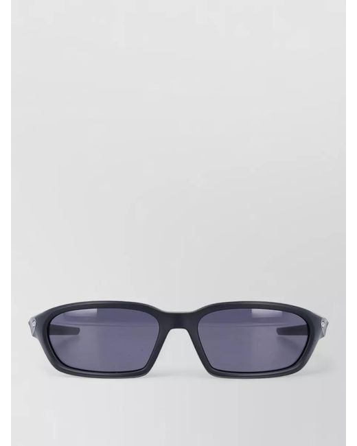 Oakley Blue Rectangular Sunglasses Universal Fit Flat Lens Design
