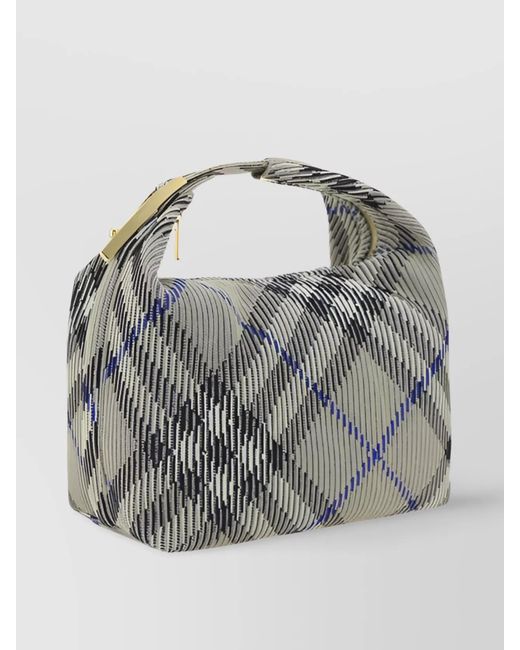 Burberry Gray Medium Nylon Mini Bag