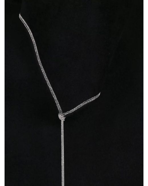 Giorgio Armani Black Jacket Rhinestone Detail Sleeveless Tailored Silhouette