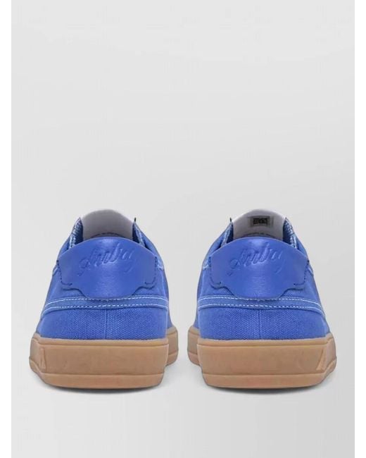 Autry Blue Windscape Low Lace Up Canvas Sneakers for men